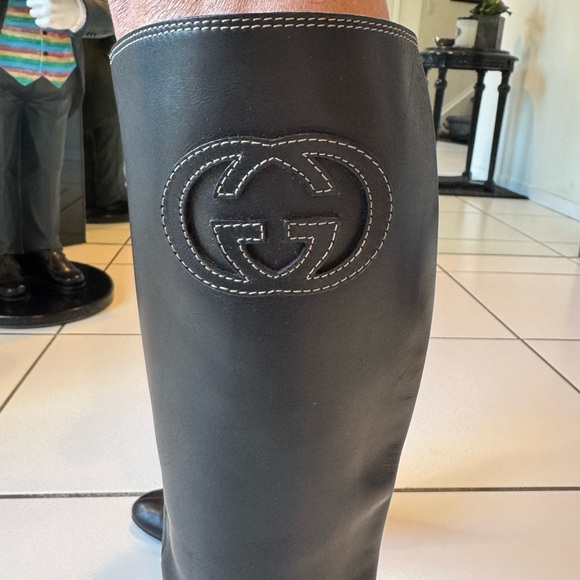 Gucci | Tall Leather Heeled Boots, 7 - Picture 3 of 7